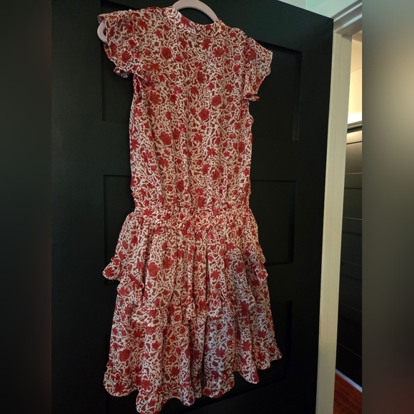 Misa Los Angeles Marnie Red & White Ruffled Sundress- Great For 4th Of July! - Picture 5 of 5